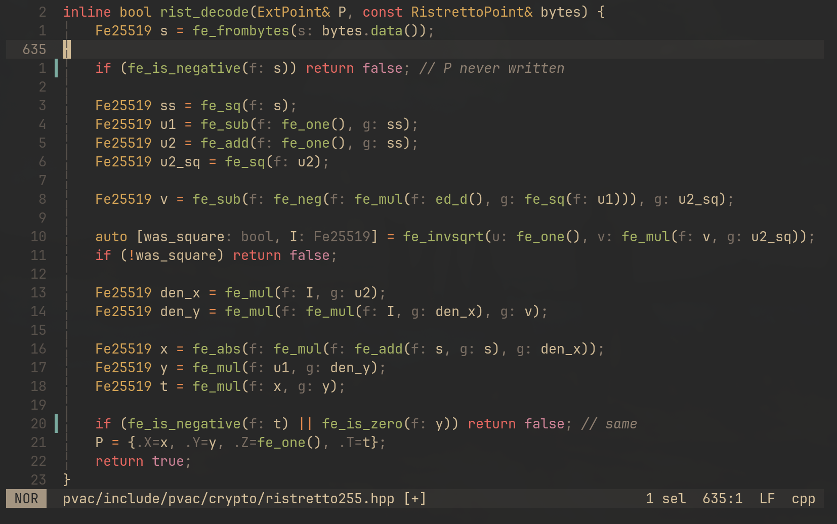rist_decode implementation